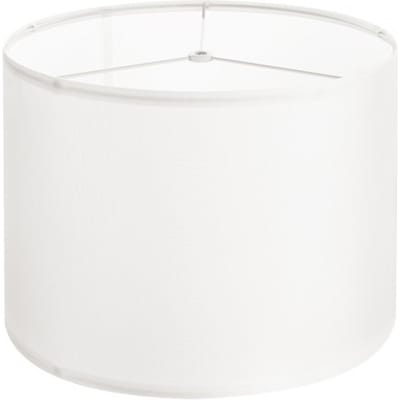 VEVOR Drumlampenkap 33 x 33 x 25 cm (boven x onder x hoog), 1 stuk middelgrote vervangende kap van linnen + PVC, lampenkap voor tafellampen, staande lampen, hanglampen (crèmewit linnen)