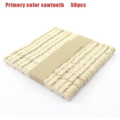 50 stuks Houten IJsstokjes Natuurlijk Hout IJsstokjes Creatieve Kinderpuzzel DIY Handwerk Bouwstenen Accessoires