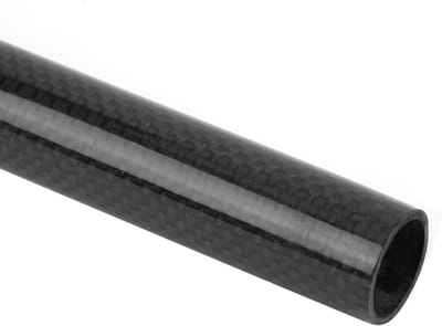 Fietszadelpen Koolstofvezel - Carbon Zadelbuis - Fietsen Verbeteren - Lichtgewicht en Duurzaam - 222 x 400 mm - Zwart