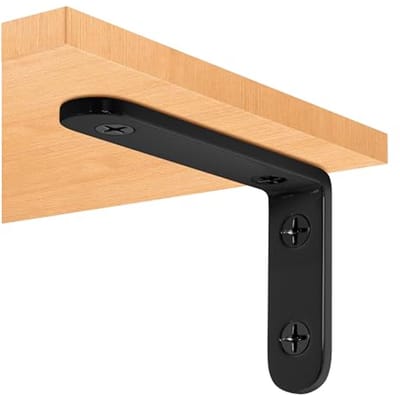 36 Stuks Wandhouders - Zwarte Plankdragers van 10,2 cm voor Zwevende Planken