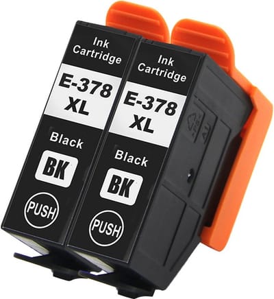 Inktcartridge Geschikt voor Epson 378XL | Multipack van 2 zwart - Met Chip - Epson 378 - Geschikt voor Printers: Epson Expression Photo XP-8500 - XP-8505 - XP-8600 - XP-8605 - XP-8606
