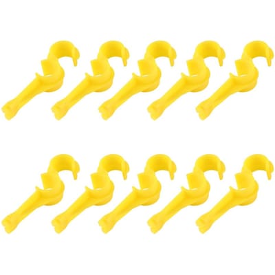 10 stuks S-vormige watertoevoerslangslangklemclip landbouwaccessoires voor waterleiding yellow