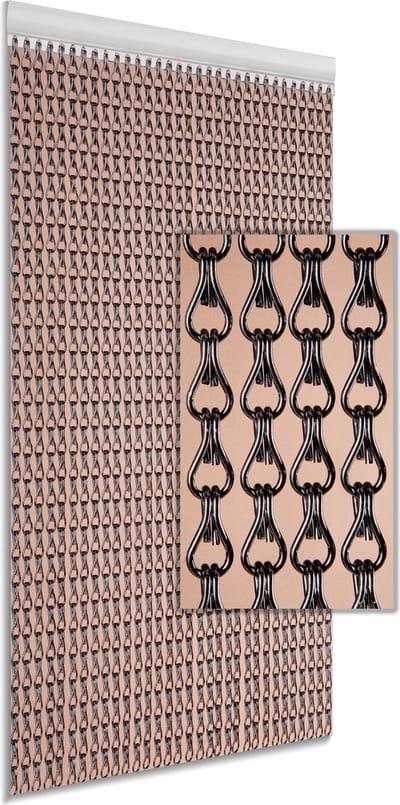 DEGOR - vliegengordijn/deurgordijn - aluminium - antraciet - 100x230cm