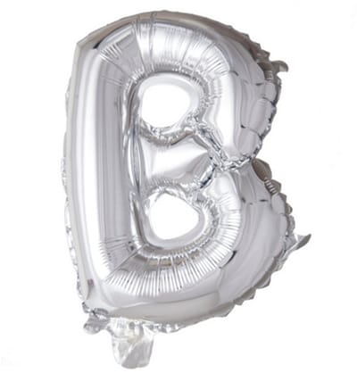 Folie Ballon Letter 16″ B - Zilver | 41 cm