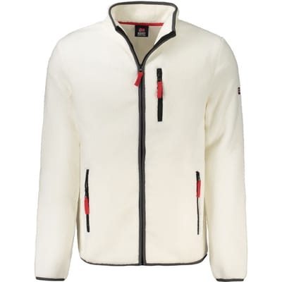 Noorwegen 1963 Witte Polyester Heren Sweatshirt