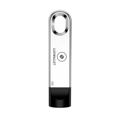 LUXWALLET® XPRO USB Stick - 64GB Stick - USB 3.0 - Metalen USB - Snelle Overdracht - Stootbestendig Design - Zilver