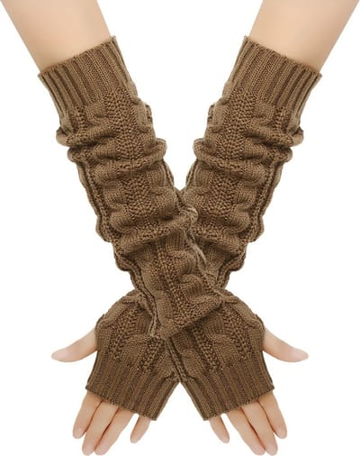 Nivard Armwarmers - Polswarmers - Armwarmers Dames - Duimopening - Wol - Armstukken - Rood