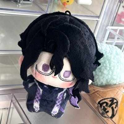 Genshin Impact Pantalone Pluche Pop 10cm Katoenen Pop Hanger Spel Pantalone Cosplay Pluche Speelgoed Cadeau gray
