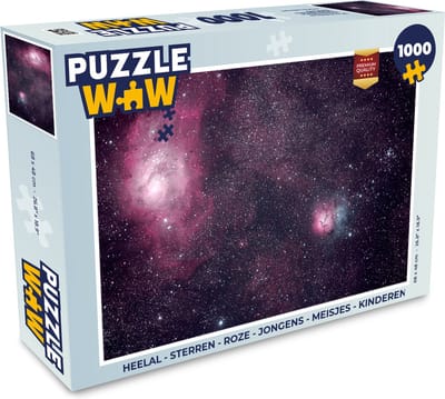 Puzzel Heelal - Sterren - Roze - Jongens - Meisjes - Kinderen - Legpuzzel - Puzzel 1000 stukjes volwassenen