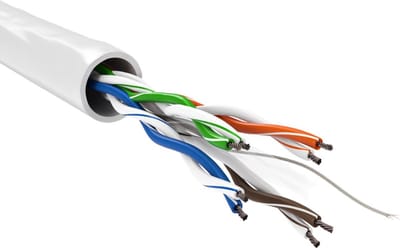 Goobay CAT6 Netwerkkabel - Zonder connector - wit - 305 m