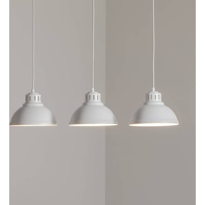 Sven Hanglamp Wit Metaal 3xE27 Industriële Stijl
