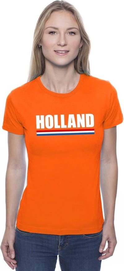 Oranje Holland supporter shirt dames M