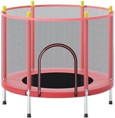 Mini Trampoline - Fitness Rebounder - Thuis Sporten - Compact Ontwerp - Binnen Buiten - Wit