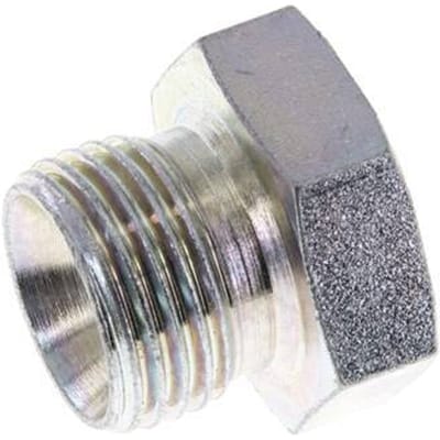 Plug G1/2'' Staal met Buitenzeskant 60° Conus 300bar Hydrauliek [2 Stuks]