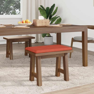 vidaXL - Bankkussen - corduroy - Rood - Oranje - Diepte - 35 - cm