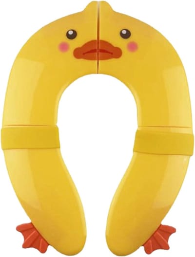 Toiletbril voor kinderen - Potjestrainer Zindelijkheidstrainer - Zindelijkheidstraining - Opvouwbaar en draagbaar - 257 x 182 cm - Geel