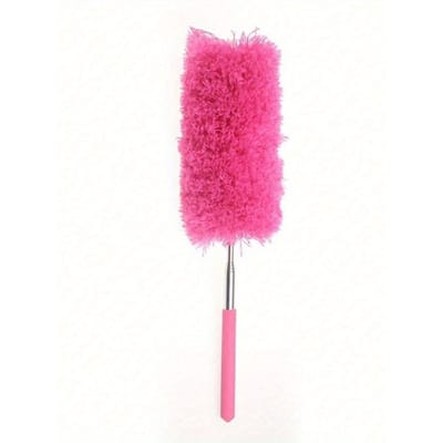 Plumeau en microfibre extensible réglable, outil de dépoussiérage ménager, brosse anti-poussière, climatiseur domestique, voiture, brosse de nettoyage pour meubles 1pc Rose Red multicolore