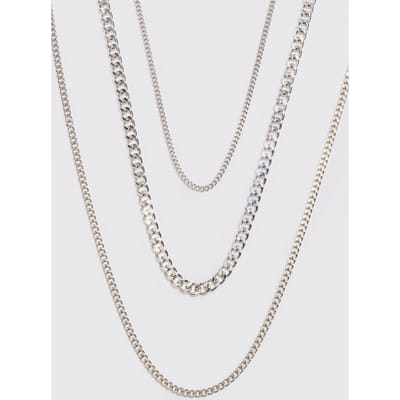 3-delige ketting in zilver | Silver
