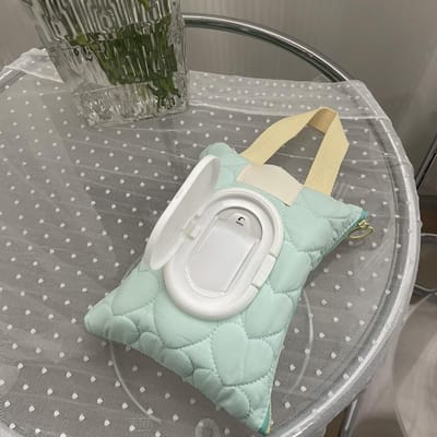 Ins Crème Roze Wit Hart Flip Cover Tissuebox Natte Doekjes Etui Auto Hangzak Papierhouder Opbergruimte Servettenopslag Hangdoos