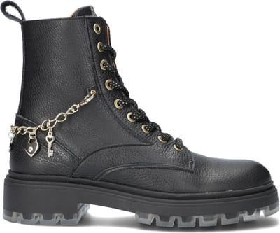 Develab 41444 Veterboots - Laarzen Met Veters - Meisjes - Zwart - Maat 34