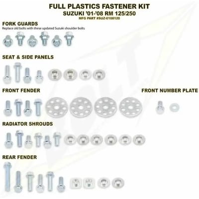 Compleet plastic motorbevestigingsset Bolt Suzuki RM125/250