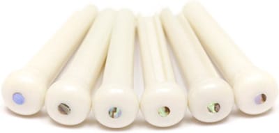 Graph Tech PP-1182-00 Traditionele Brugpinnen met Paua Schelpinlay - Set van 6