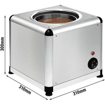 GGM Gastro Schokoladenschmelzgerät - 7 Liter - 500 Watt Zilver