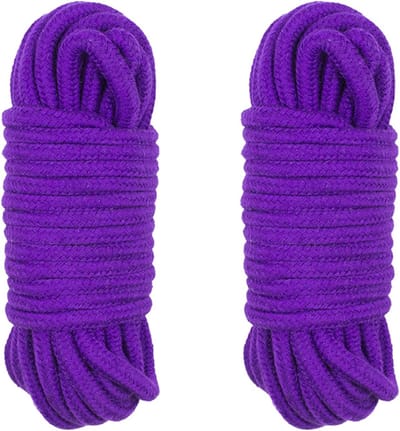 Set van 2 Sterke Katoenen Touwen - 10 Meter Lang en 6mm Dik voor Kamperen en Klussen