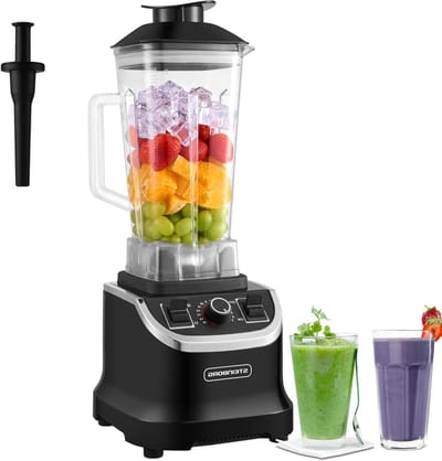 Krachtige Keukenmixer - Multifunctionele Blender - Gezonde Dranken Maken - 1500 Watt Vermogen - 2 Liter Capaciteit - Zwart