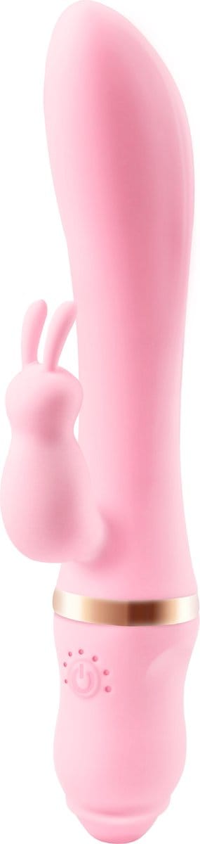 Cupitoys® Tarzan vibrator met rabbit - 22,5cm - Lichtroze - 7 standen - Vibrators voor vrouwen en mannen - Sex toys voor vrouwen en mannen