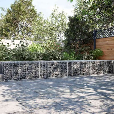 vidaXL - Schanskorf - 500x100x50 - cm - gegalvaniseerd - ijzer - zilverkleurig