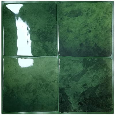 Dailygoods- Wandtegelstickers 3D - Zelfklevende Tegelstickers - Waterdichte Tegelstickers - 9x9 Inch - 10 Vellen - Eenvoudig aan te brengen