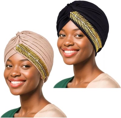 Elegante Vintage Kristallen Haarbanden voor Zwart Vrouwen - Set van 2, Perfect voor Feestjes en Bruiloften