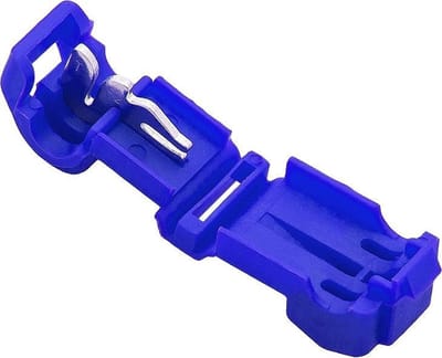 Draad Connector met Kabelschoen Snelkoppeling - 0.75-1.5 mm2 - Blauw 100 Stuks