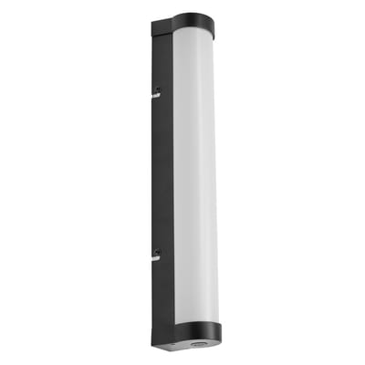 OSRAM ORBIS Buisspiegel-/wandlamp met LED, mat glas/zwart, 9W, 820lm, dimbaar, 3000/4000K verstelbaar via wandschakelaar, 40cm diameter, IP44 bescherming tegen vreemde voorwerpen/spatwater