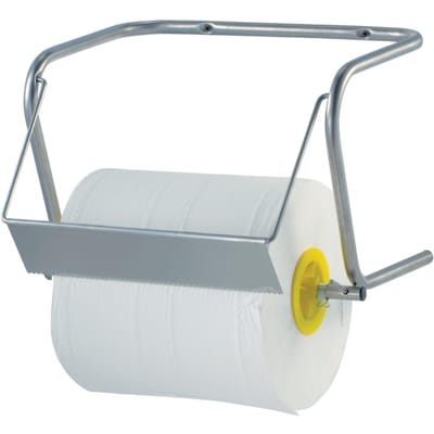 HENDI Papieren handdoekdispenser – RVS – Wandmontage – Gekartelde rand – Compact ontwerp