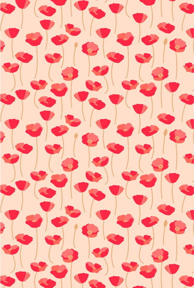 Texture Decopatch papier Poppies hotfoil