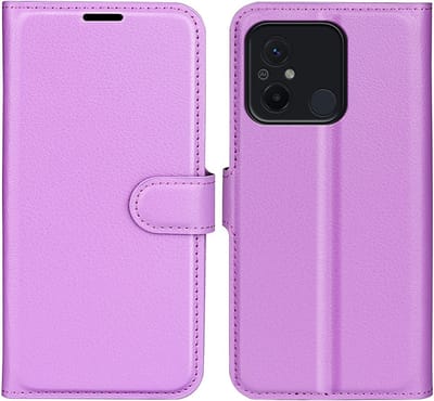 Coverup Hoesje - Geschikt voor Xiaomi Redmi 12C Hoesje - Coverup Book Case - Paars