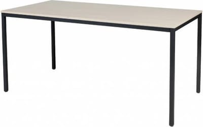 Bureautafel - Domino Basic 160x80 Eiken - zwart frame