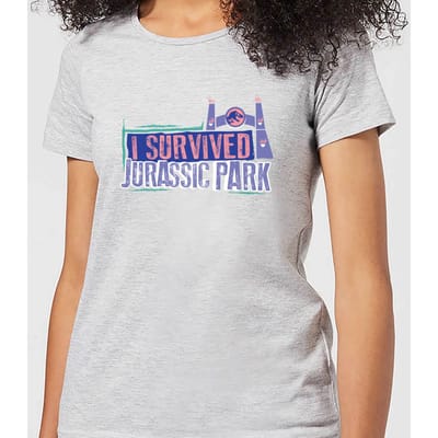 Jurassic Park I Survived Jurassic Park Women's T-Shirt - Grey - XS
