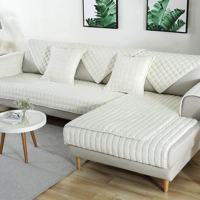 Verdikte Flanel Sofa Kussen Universele Effen Kleur Pluche Antislip Woonkamer Sofa Hoes Warm Ademend Sofa Rug Handdoek 70x70cm 1pcs