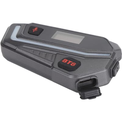 Casque Moto Bluetooth HiFi Son Stéréo 130 km/h RGB IP67 Étanche 2000M 6 Motards Moto gray
