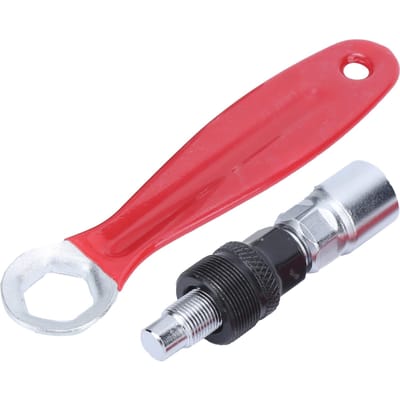 DUUTI Fiets Crank Koolstofstaal Afnemer Trekker Splined Crankstellen Verwijdering Reparatiegereedschap red