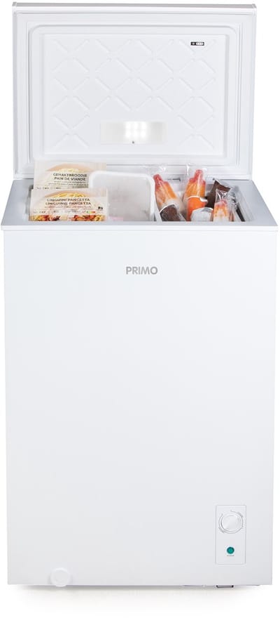 PRIMO PR186DVK Vrieskist - 99L - D - Diepvrieskoffer - Koelen en Vriezen - 38 dB - Wit