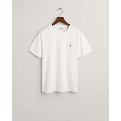 Gant T-shirt Shield Logo Wit - Maat 4XL - Heren - Casual T-shirts