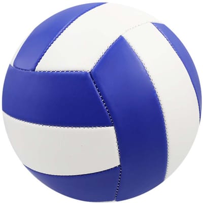 Volley-ball N° 5 Soft Plus Léger PVC Caoutchouc Améliore la Durabilité Équipé de Coutures Machine Adapté Conçu Pour Tous les Âges P Usage Pratique A blue