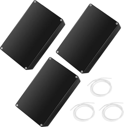 Set van 3 Elektrische Projectdozen, ABS Kunststof, IP65 Waterdicht, Stofdicht, Met Deksel, Compacte Afmetingen 100 x 68 x 50 mm