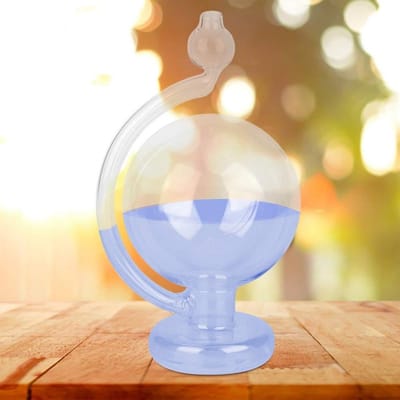 Weerglas Fles - Barometer Decoratie - Weersvoorspelling Thuis - Reageert op Luchtdruk - 59 Inch - Blauw