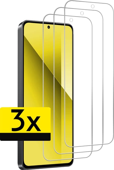 Screenprotector - Geschikt voor Xiaomi Redmi Note 13 4G - 3 Stuks - Extra Sterk - Beschermglas - Gehard Glas - Tempered Glass - Screen Protector