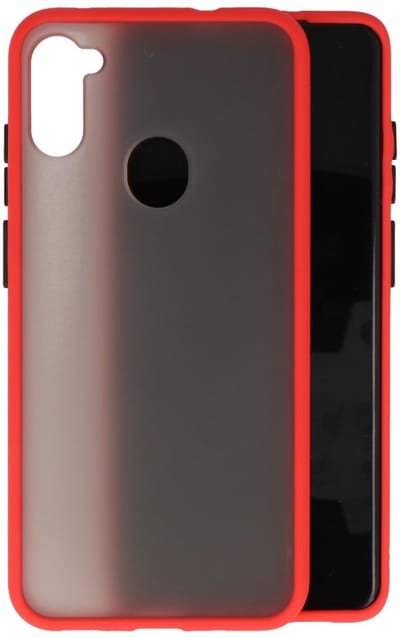 Hoesje Geschikt voor de Samsung Galaxy A11 - Hard Case Backcover Telefoonhoesje - Rood
